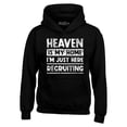 thumbnail image 1 of Shop4Ever Men's Heaven is My Home I'm Just Here Recruiting Religious Christian Hooded Sweatshirt Hoodie Medium Black, 1 of 5