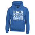 thumbnail image 1 of Shop4Ever Men's Heaven is My Home I'm Just Here Recruiting Religious Christian Hooded Sweatshirt Hoodie Medium Royal Blue, 1 of 5