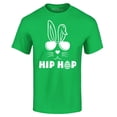 thumbnail image 1 of Shop4Ever Men's Hip Hop Bunny Rabbit Easter  Graphic T-shirt X-Large Irish Green, 1 of 5