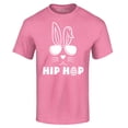 thumbnail image 1 of Shop4Ever Men's Hip Hop Bunny Rabbit Easter  Graphic T-shirt XXXXX-Large Azalea Pink, 1 of 5