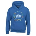 thumbnail image 1 of Shop4Ever Men's His Grace is Enough Hooded Sweatshirt Hoodie Small Royal Blue, 1 of 5