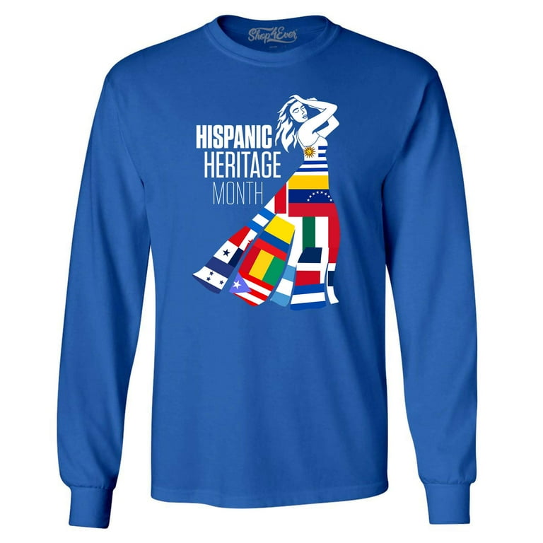 Shop4Ever Men s Hispanic Heritage Month Flag Dress Woman Long