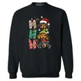 thumbnail image 1 of Shop4Ever Men's Ho Ho Ho Christmas Daschund Weiner Dogs Crewneck Sweatshirt XXXX-Large Black, 1 of 5