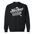 thumbnail image 1 of Shop4Ever Men's Hockey is My Favorite Season Sports Crewneck Sweatshirt XXXXX-Large Black, 1 of 5