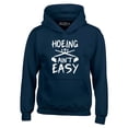 thumbnail image 1 of Shop4Ever Men's Hoeing Ain't Easy Hooded Sweatshirt Hoodie XXX-Large Navy, 1 of 5