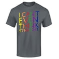 thumbnail image 1 of Shop4Ever Men's I Can't Even Think Straight Gay Pride Graphic T-shirt X-Large Charcoal, 1 of 5