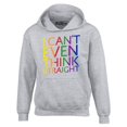thumbnail image 1 of Shop4Ever Men's I Can't Even Think Straight Gay Pride Hooded Sweatshirt Hoodie Medium Sports Grey, 1 of 5
