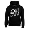 thumbnail image 1 of Shop4Ever Men's I Can't Hear You I'm Gaming Hooded Sweatshirt Hoodie XXXX-Large Black, 1 of 5