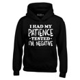thumbnail image 1 of Shop4Ever Men's I Had My Patience Tested I'm Negative  Hooded Sweatshirt Hoodie XXXXX-Large Black, 1 of 5