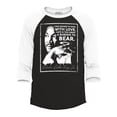 thumbnail image 1 of Shop4Ever Men's I Have Decided to Stick with Love Quote Martin Luther King Jr. Raglan Baseball Shirt Large Black/White, 1 of 4