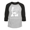 thumbnail image 1 of Shop4Ever Men's I Have Decided to Stick with Love Quote Martin Luther King Jr. Raglan Baseball Shirt Medium Heather Grey/Black, 1 of 4