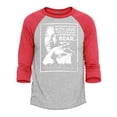 thumbnail image 1 of Shop4Ever Men's I Have Decided to Stick with Love Quote Martin Luther King Jr. Raglan Baseball Shirt X-Large Heather Grey/Red, 1 of 4