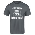 thumbnail image 1 of Shop4Ever Men's I Keep All My Dad Jokes in The Dad A Base Graphic T-shirt Medium Charcoal, 1 of 5