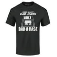 thumbnail image 1 of Shop4Ever Men's I Keep All My Dad Jokes in The Dad A Base Graphic T-shirt X-Large Black, 1 of 5