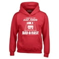 thumbnail image 1 of Shop4Ever Men's I Keep All My Dad Jokes in The Dad A Base Hooded Sweatshirt Hoodie Medium Red, 1 of 5