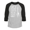 thumbnail image 1 of Shop4Ever Men's I May Be Old But I Got to See All The Cool Bands Raglan Baseball Shirt Large Heather Grey/Black, 1 of 4