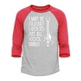 thumbnail image 1 of Shop4Ever Men's I May Be Old But I Got to See All The Cool Bands Raglan Baseball Shirt Small Heather Grey/Red, 1 of 4