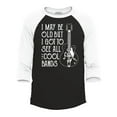 thumbnail image 1 of Shop4Ever Men's I May Be Old But I Got to See All The Cool Bands Raglan Baseball Shirt XX-Large Black/White, 1 of 4