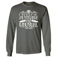 thumbnail image 1 of Shop4Ever Men's I Myself Am Strange and Unusual Halloween Long Sleeve Shirt Large Charcoal, 1 of 5