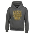 thumbnail image 1 of Shop4Ever Men's I Wear Gold for Childhood Cancer Awareness Hooded Sweatshirt Hoodie X-Large Charcoal, 1 of 5
