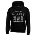 thumbnail image 1 of Shop4Ever Men's I Wet My Plants  Hooded Sweatshirt Hoodie Medium Black, 1 of 5