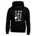 thumbnail image 1 of Shop4Ever Men's I'll Be in My Office Gardening Plant Lover Hooded Sweatshirt Hoodie X-Large Black, 1 of 5