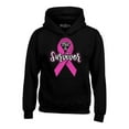 thumbnail image 1 of Shop4Ever Men's I'm A Survivor Breast Cancer Awareness Hooded Sweatshirt Hoodie XX-Large Black, 1 of 5