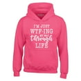 thumbnail image 1 of Shop4Ever Men's I'm Just WTF-ing My Way Through Life Hooded Sweatshirt Hoodie Medium Heliconia Pink, 1 of 5