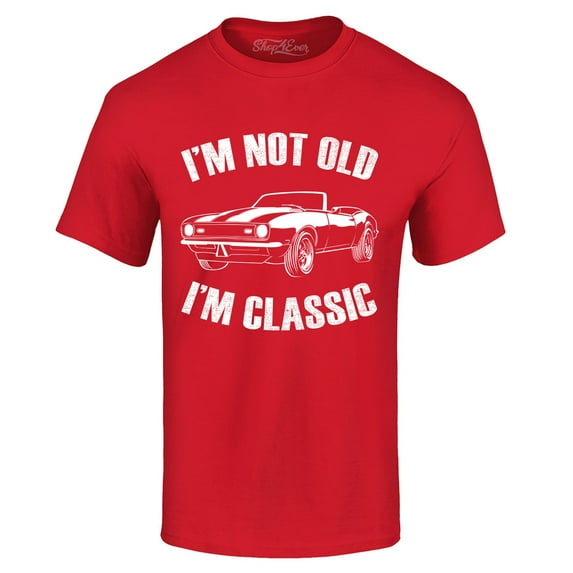 Shop4Ever Men's I'm Not Old I'm Classic Graphic T-shirt XX-Large Red