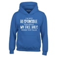 thumbnail image 1 of Shop4Ever Men's I'm Not Responsible for What My Face Does When You Talk Hooded Sweatshirt Hoodie X-Large Royal Blue, 1 of 5