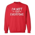 thumbnail image 1 of Shop4Ever Men's I'm Not for Everyone  Crewneck Sweatshirt X-Large Red, 1 of 5