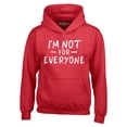 thumbnail image 1 of Shop4Ever Men's I'm Not for Everyone  Hooded Sweatshirt Hoodie Small Red, 1 of 5