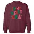 thumbnail image 1 of Shop4Ever Men's In My Merry Era Christmas Time Crewneck Sweatshirt XX-Large Maroon, 1 of 5