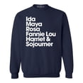 thumbnail image 1 of Shop4Ever Men's Inspirational Black Women Leaders Crewneck Sweatshirt XXX-Large Navy, 1 of 5
