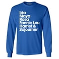 thumbnail image 1 of Shop4Ever Men's Inspirational Black Women Leaders Long Sleeve Shirt XXX-Large Royal Blue, 1 of 5