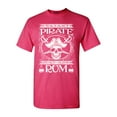 thumbnail image 1 of Shop4Ever Men's Instant Pirate Just Add Rum Graphic T-shirt XXX-Large Heliconia Pink, 1 of 5