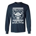 thumbnail image 1 of Shop4Ever Men's Instant Pirate Just Add Rum Long Sleeve Shirt X-Large Navy, 1 of 5