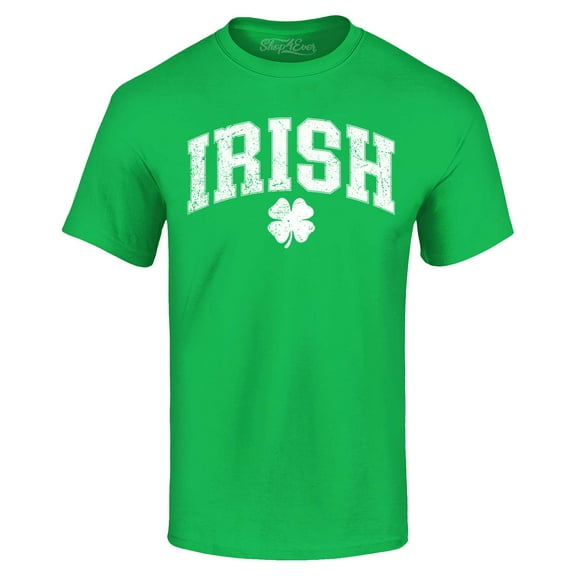 Shop4Ever Men's Irish Shamrock St. Patrick's Day Graphic T-shirt XXXXX-Large Irish Green