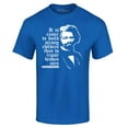 thumbnail image 1 of Shop4Ever Men's It Is Easier to Build Strong Children Fred Douglass Graphic T-shirt XXXXX-Large Royal Blue, 1 of 5