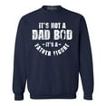 thumbnail image 1 of Shop4Ever Men's It's Not A Dad BOD It's A Father Figure Crewneck Sweatshirt Medium Navy, 1 of 5