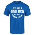 thumbnail image 1 of Shop4Ever Men's It's Not A Dad BOD It's A Father Figure Graphic T-shirt Small Royal Blue, 1 of 5