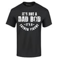 thumbnail image 1 of Shop4Ever Men's It's Not A Dad BOD It's A Father Figure Graphic T-shirt XXXXX-Large Black, 1 of 5