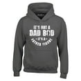 thumbnail image 1 of Shop4Ever Men's It's Not A Dad BOD It's A Father Figure Hooded Sweatshirt Hoodie Medium Charcoal, 1 of 5
