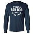 thumbnail image 1 of Shop4Ever Men's It's Not A Dad BOD It's A Father Figure Long Sleeve Shirt X-Large Navy, 1 of 5