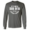 thumbnail image 1 of Shop4Ever Men's It's Not A Dad BOD It's A Father Figure Long Sleeve Shirt XXX-Large Charcoal, 1 of 5
