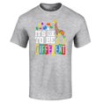 thumbnail image 1 of Shop4Ever Men's It's OK to Be Different Autism Awareness Giraffe Graphic T-shirt XX-Large Sports Grey, 1 of 5