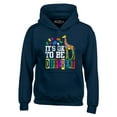 thumbnail image 1 of Shop4Ever Men's It's OK to Be Different Autism Awareness Giraffe Hooded Sweatshirt Hoodie XX-Large Navy, 1 of 5