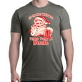thumbnail image 1 of Shop4Ever Men's It's The Most Wonderful Time For A Beer Santa Graphic T-shirt XX-Large Charcoal, 1 of 5