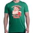 thumbnail image 1 of Shop4Ever Men's It's The Most Wonderful Time For A Beer Santa Graphic T-shirt XXX-Large Kelly, 1 of 5