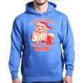 thumbnail image 1 of Shop4Ever Men's It's The Most Wonderful Time For A Beer Santa Hooded Sweatshirt Hoodie XX-Large Royal Blue, 1 of 5